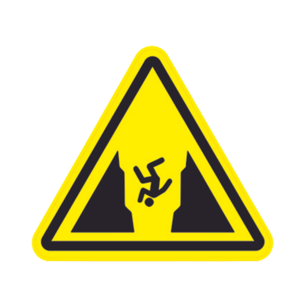 Panneau Triangle PSI Danger Crevasse TRI-ABS153